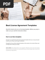 Beat License Agreement Templates and Breakdown