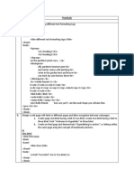 Practicals 1. Use of Basic Tags Code