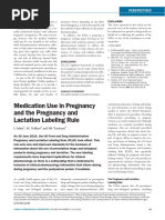 Medication Use in Pregnancy and The Pregnancy and Lactation Labeling Rule