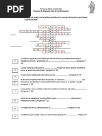 Examen II Cuatrimestre 2º Confirmación Catequista