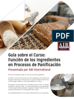 Funcion de Los Ingredientes en Panificacion