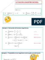 Semana 14. Derivada de La Función Logaritmo Natural