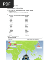 Countries and Nationalities: Vocabulary 1