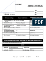 Job Safety Analysis (Jsa) : Mast Inspection