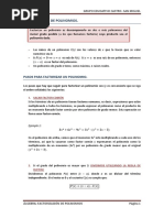 Factorisación de Polinomios - Matematicas