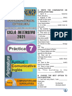 Áptitud Comunicativa Inglés: Comparatives and Superlatives