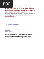 LRL Ricardo Delgado A Key Founder of Critical Race Theory Discusses The Right-Wing Panic Over It