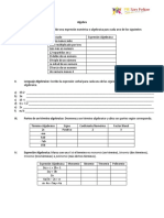 Guia de Actividades Algebra