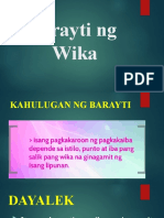 Barayti NG Wika