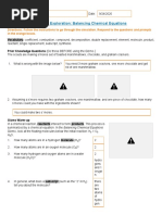Balancing Chemical Equations