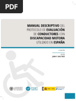 Manual Descriptivo Del Protocolo de Evaluacion de Conductores Con Discapacidad Motora Utilizado en Espana