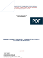 Evaluacion y Clasificacion Del Deudor y La Exigencia de Provisiones