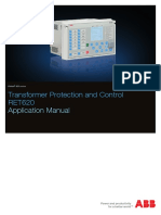 Transformer Protection and Control RET620: Application Manual