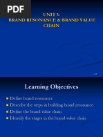 MKTG 2202 - Module 5 Brand Resonance and The Brand Value Chain