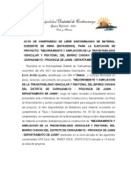 ACTA DE COMPROMISO DE Libre Disponibilidad (Botaderos Pistas y Veredas Chivian)