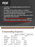 Time Value of Money Annuities