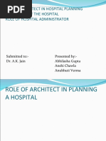 Role of Architect in Hospital Planning Site Survey of The Hospital Role of Hospital Administrator