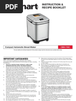 Instruction & Recipe Booklet: Compact Automatic Bread Maker