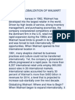 Case The Globalization of Walmart