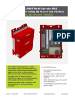 ALLIANCE Multi-Operator DAS: Product Specifications / Parts List