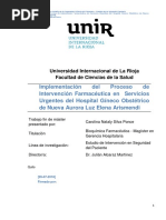 Implementacion de Intervencion Farmaceutica en Serviciossilva Ponce, Carolina Nataly