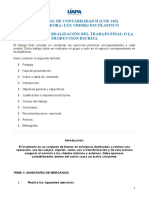 Indicación para Realizar Trabajo Final