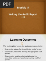 Module 10 - The Audit Report