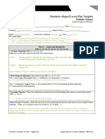 Standards-Aligned Lesson Plan Template Multiple Subject: Part I - Goals and Standards