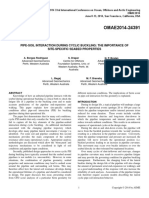 OMAE2014-24391: Pipe-Soil Interaction During Cyclic Buckling: The Importance of Site-Specific Seabed Properties