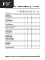 Construction Skills Checklist PDF