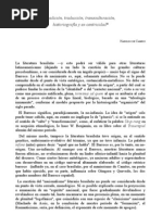 6 H H de Campos, Tradicion Traduccion Transculturacion Historiografia y Ex Centricidad