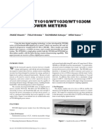 MODELS WT1010/WT1030/WT1030M Digital Power Meters: IWASE Hisashi TSUJI Hirotaka TACHIBANA Katsuya HIRAI Kazuo