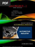 Project Report On Automobile Industry