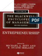 The Blackwell Encyclopedia of Management, Entrepreneurship