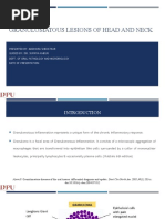 Granulomatous Lesions of Oral Cavity