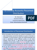 On Partnership Accounts-Piecemeal Distribution