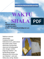 Hisab Waktu Shalat Materi Kelas-1