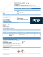 Precision Silicone Spray: Safety Data Sheet