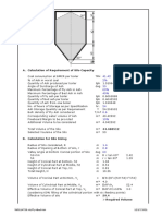 ASh Silo Sizing Calculation