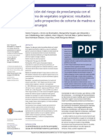 Reducción Del Riesgo de Preeclampsia Con El Consumo de Vegetales Orgánicos: Resultados Del Estudio Prospectivo de Cohorte de Madres e Hijos Noruegos