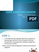 Ospe Case Discussion: Presenter - Dr. Salma Ahmed Dept. of Biochemistry