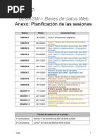 Bases de Datos Web - Planificación