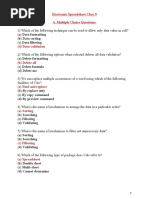 Electronic Spreadsheet Class 9