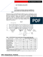 Technical Bulletin For Kwik Bolt