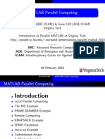 Parallel Matlab 2010