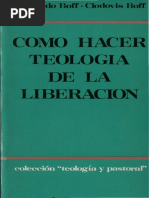 Como Hacer Teología de La Liberación - Leonardo Boff