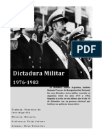 Trabajo de Investigacion Sobre La Dictadura Militar 1976-1983