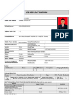 Job Application Form: Form No: F-HR2-002 Rev. 2