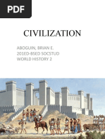 Civilization: Aboguin, Brian E. 201Ed-Bsed Socstud World History 2