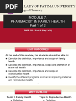 7 Family Health Part 1